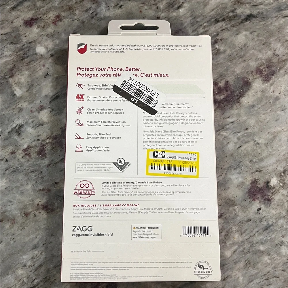 NEW Invisible Shield Screen Protector iPhone 12/12Pro/11/Xr